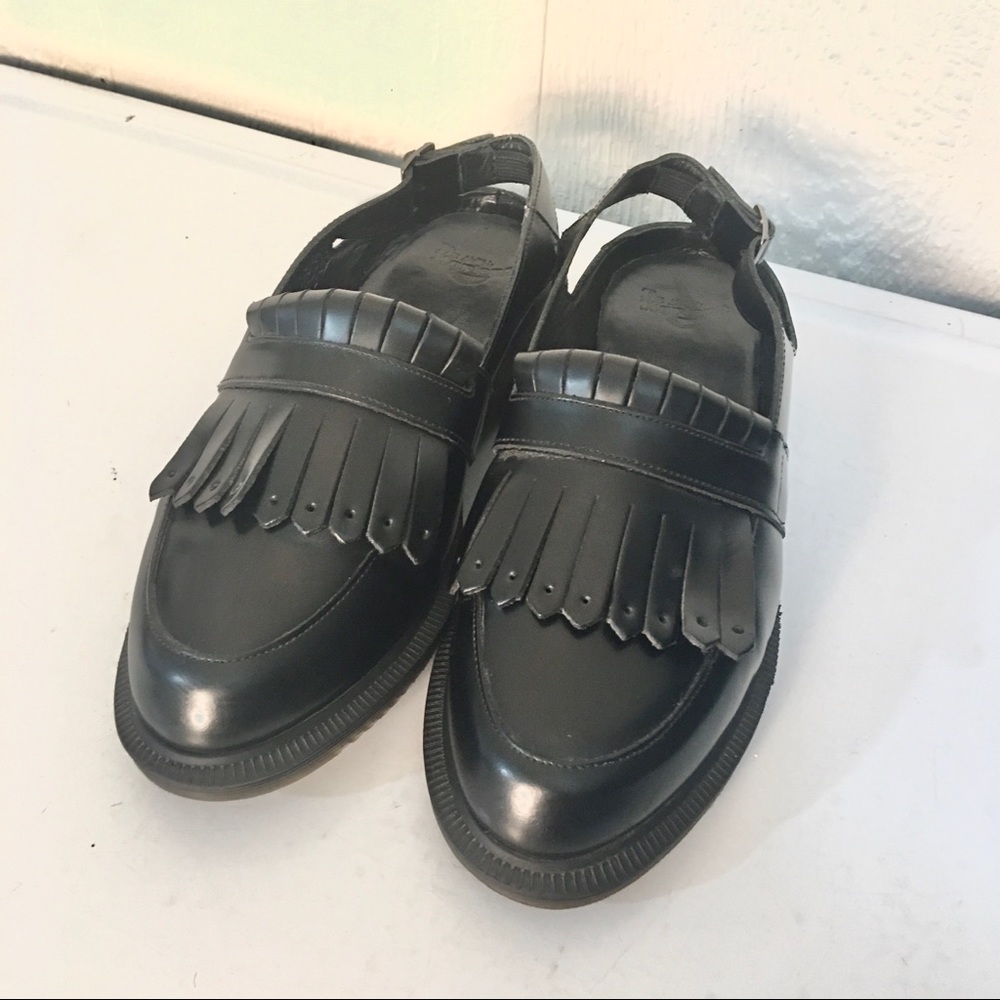 Dr. marten Valentine Sling Back Tassel Black US 8